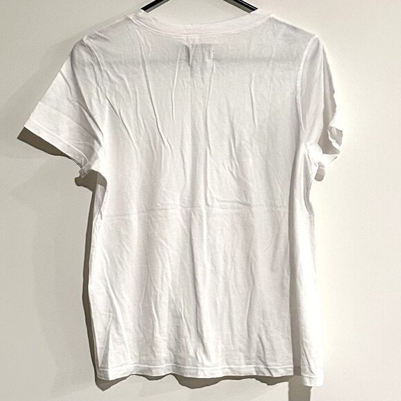 NEW MATE the Label White Organic Cotton "Do what feels right." Classic Crew Tee - Picture 7 of 9